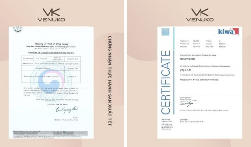 Nhà máy Venuko được chứng nhận đạt nhiều tiêu chuẩn quốc tế 