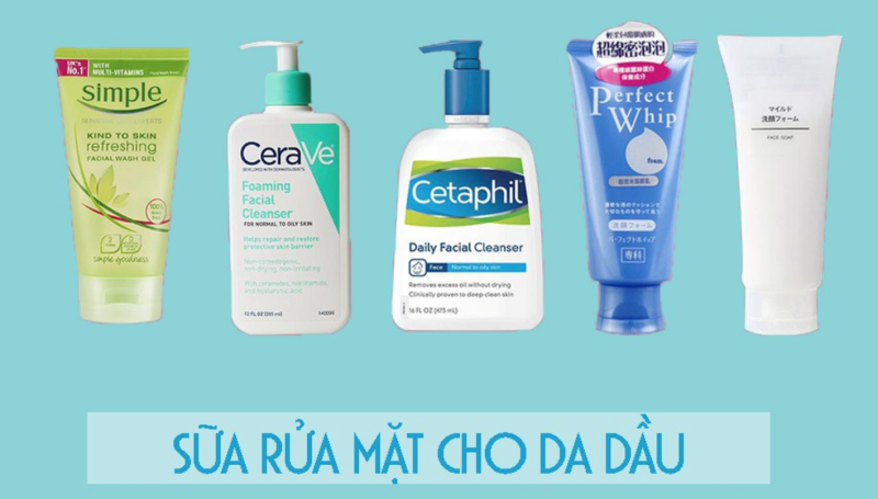 Review 10 sữa rửa mặt cho da dầu mụn được bác sĩ da liễu khuyên dùng