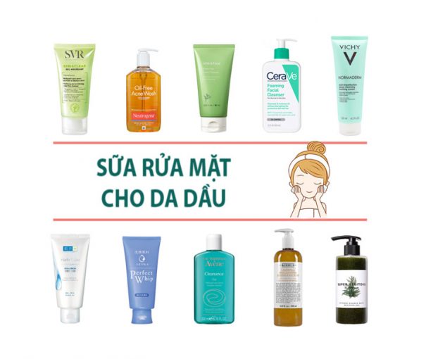 TOP 10+ sữa rửa mặt cho da dầu mụn giá tốt, chất lượng nhất 2021