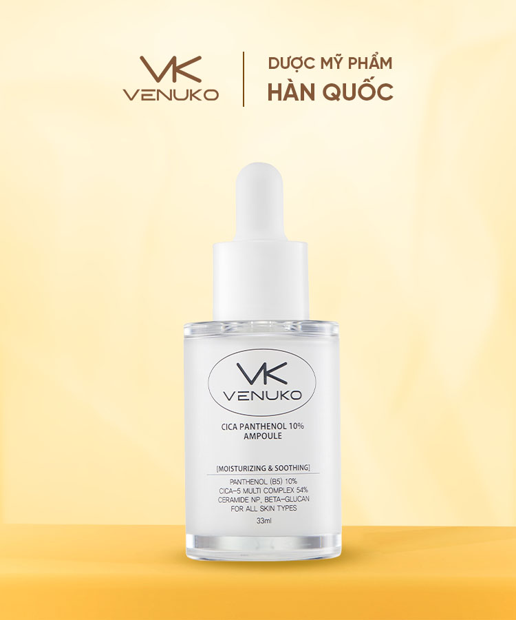 TINH CHẤT PHỤC HỒI B5 VENUKO CICA PANTHENOL AMPOULE 10% - 33ml
